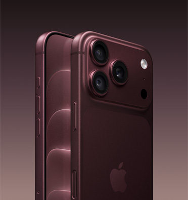 iPhone 18 Pro, Burgundy colour, side angle, partial front exterior, all-screen design display, action button, volume up/down buttons, iPhone 18 Pro, Burgundy colour, side angle, complete back exterior, 48MP Pro Fusion camera system, Apple logo in centre, side button, Camera Control button
