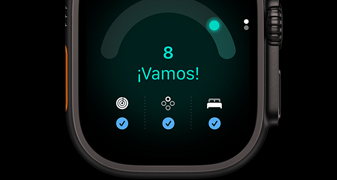 Apple Watch Ultra 4, caja de titanio, color negro, puntuación de Disposición de 8, ¡Vamos!