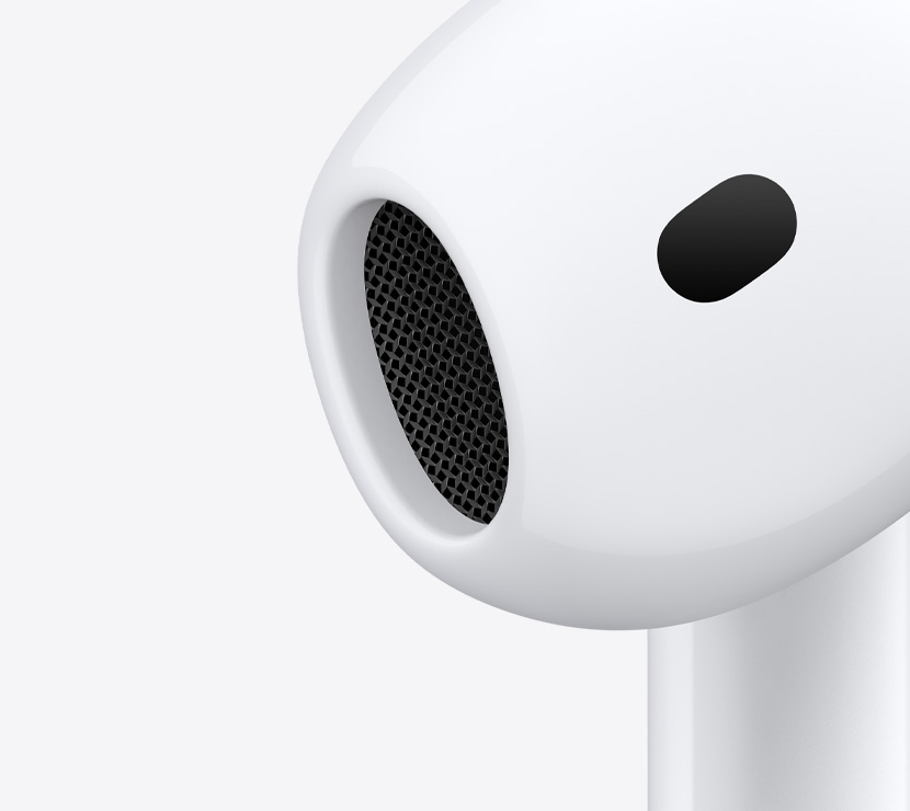 Gros plan de l’extérieur de l’écouteur