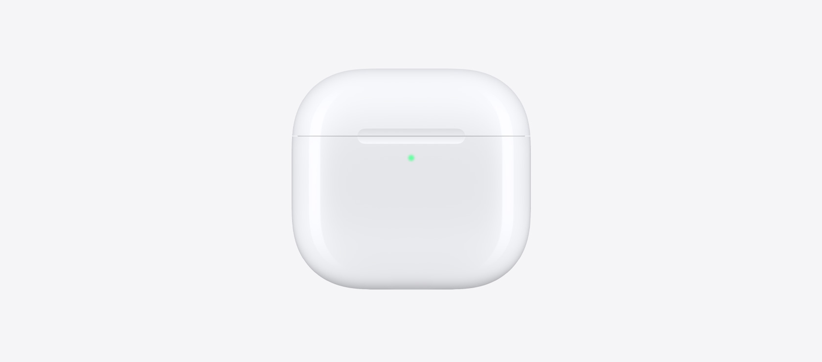 Boîtier de charge sans fil des AirPods 5, coloris blanc