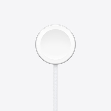 Chargeur rapide magnétique pour Apple Watch, forme circulaire, avec câble tissé