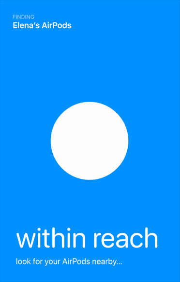 L’interface graphique de recherche utilisée par Localiser pour déterminer la position d’un appareil