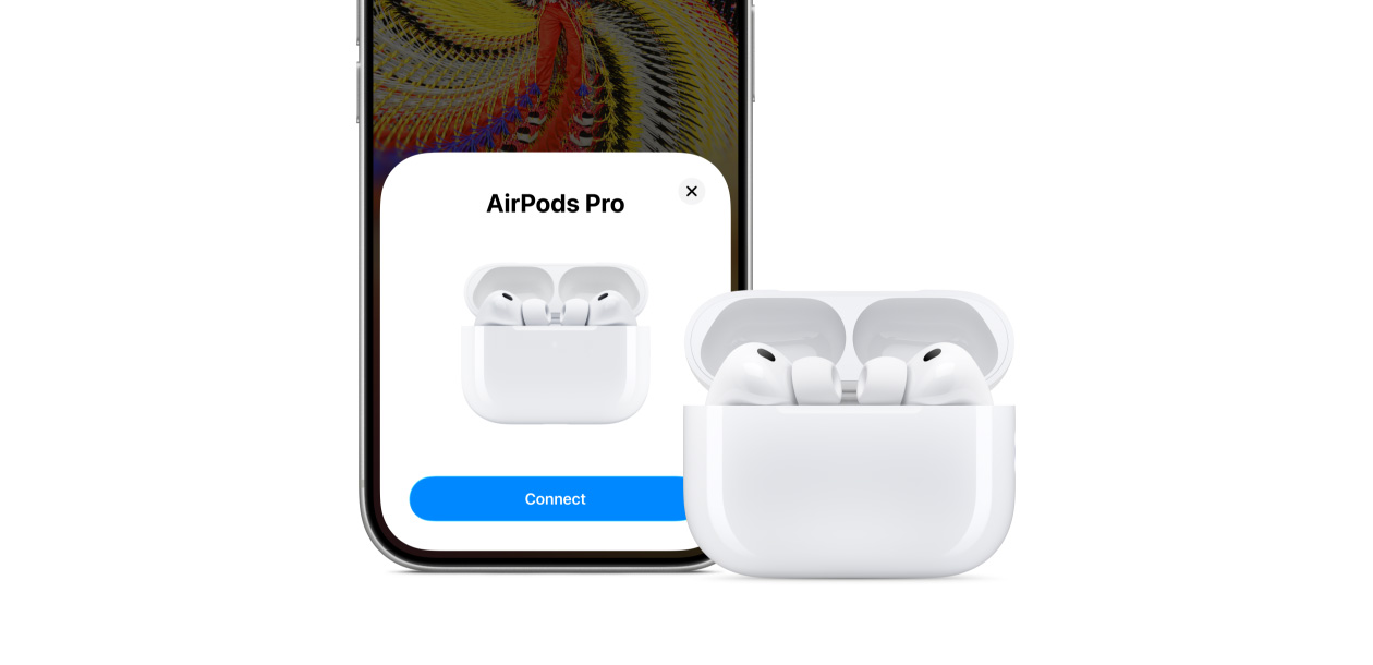 iPhone 17 Pro, funkce připojení na obrazovce, AirPods Pro 3 a MagSafe nabíjecí pouzdro (USB‑C)