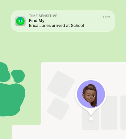 Apple Watch pour vos enfants, app Localiser