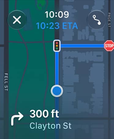 App Plans, instructions de navigation en bas de l’écran