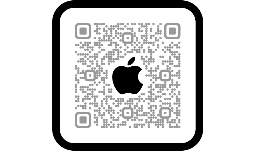امسح رمز QR للتسوق في تطبيق Apple Store.