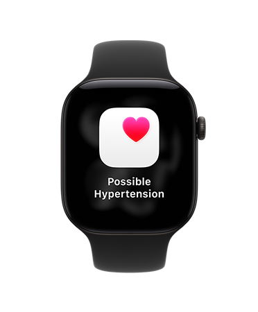 Apple Watch Series 12, aluminum case, black color, possible hypertension notification, Sport Band, black color
