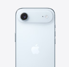 iPhone Air, himmelsblå baksida, Fusion-huvudkamerasystem i platån högst upp