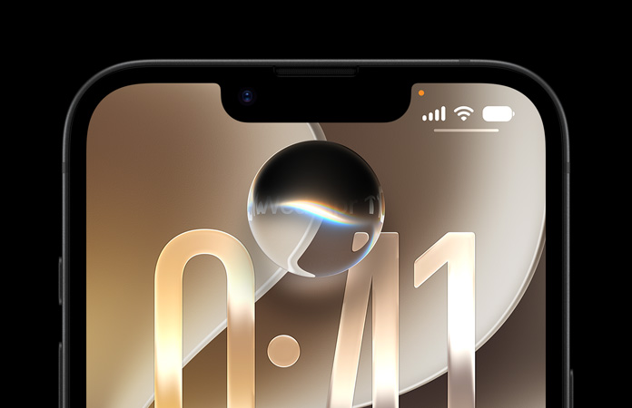 iPhoneの上部3分の1にSiri AIによる会話の吹き出しが表示されている