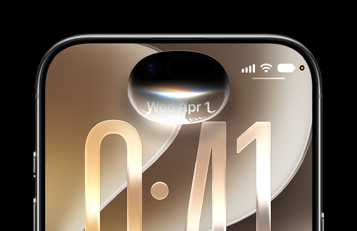 iPhone Air 機身上方三分之一部分，螢幕展示 Siri AI 對話泡泡