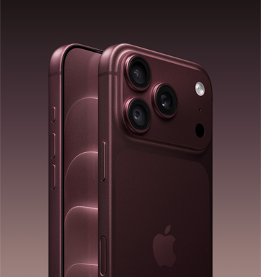 iPhone 18 Pro, Burgundy color, side angle, partial front exterior, all-screen design display, action button, volume up/down buttons, iPhone 18 Pro, Burgundy color, side angle, complete back exterior, 48MP Pro Fusion camera system, Apple logo in center, side button, Camera Control button