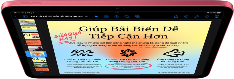Keynote trên iPad